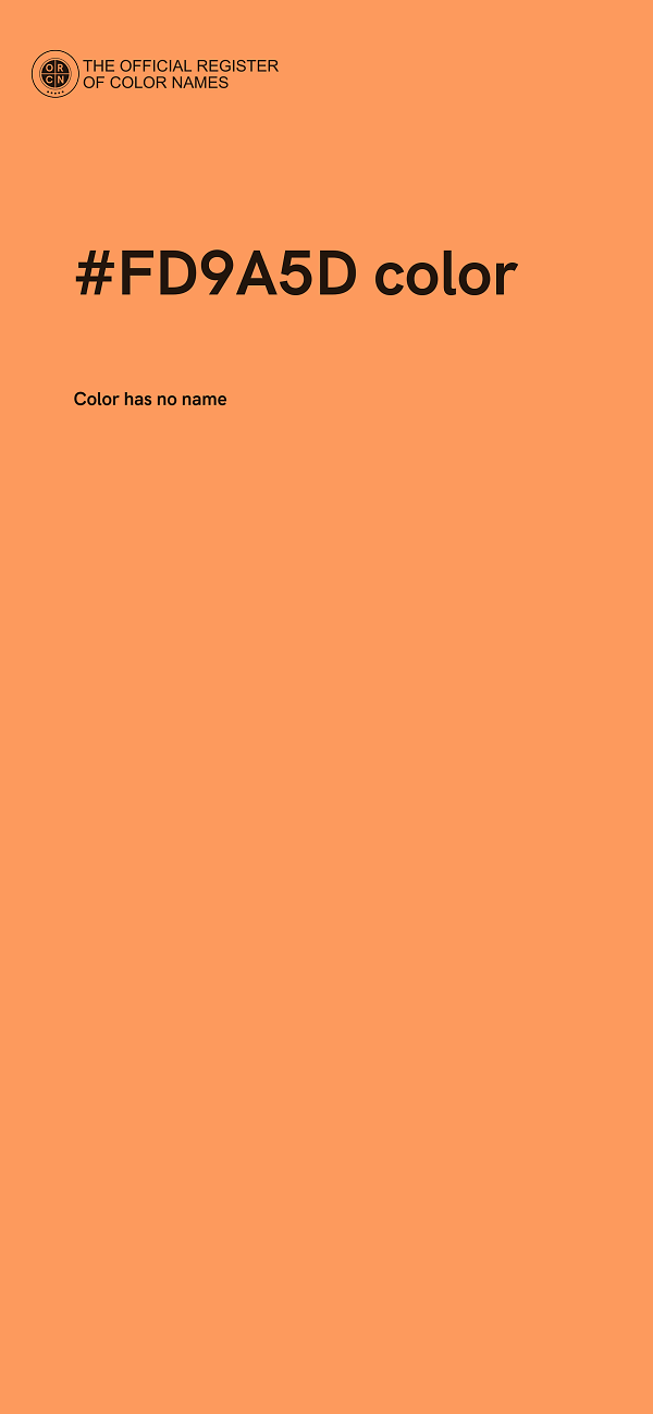 #FD9A5D color image