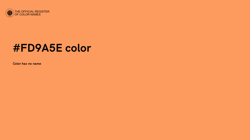 #FD9A5E color image