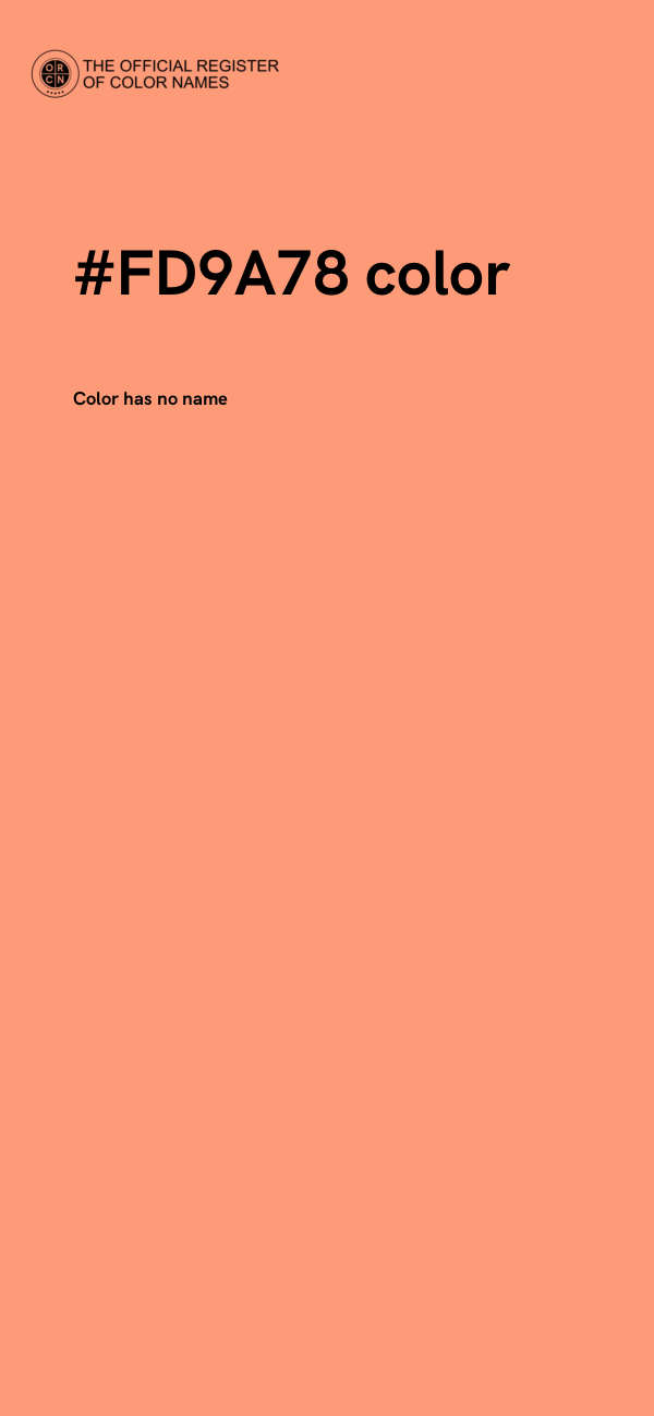 #FD9A78 color image