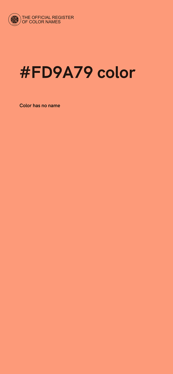 #FD9A79 color image