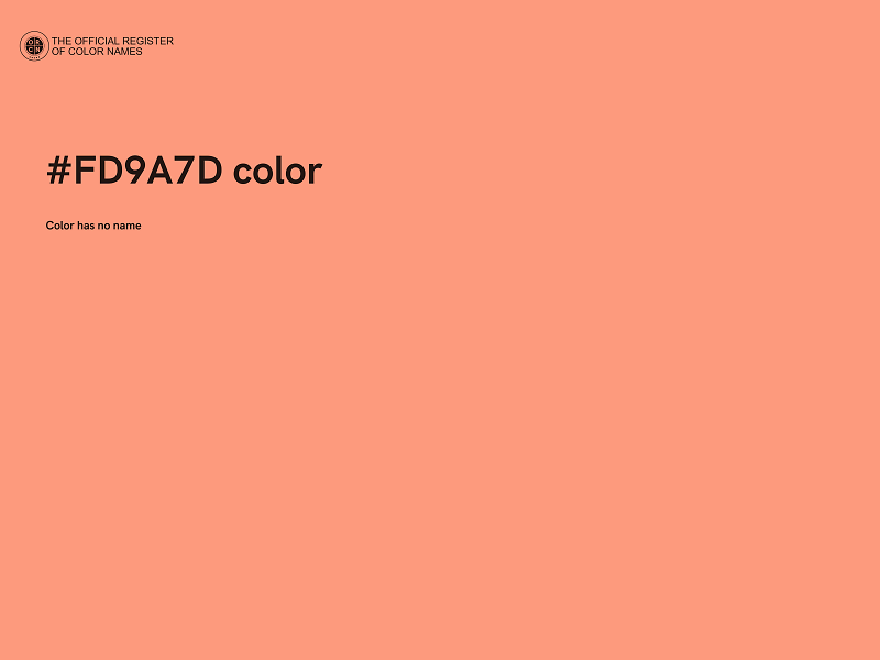 #FD9A7D color image