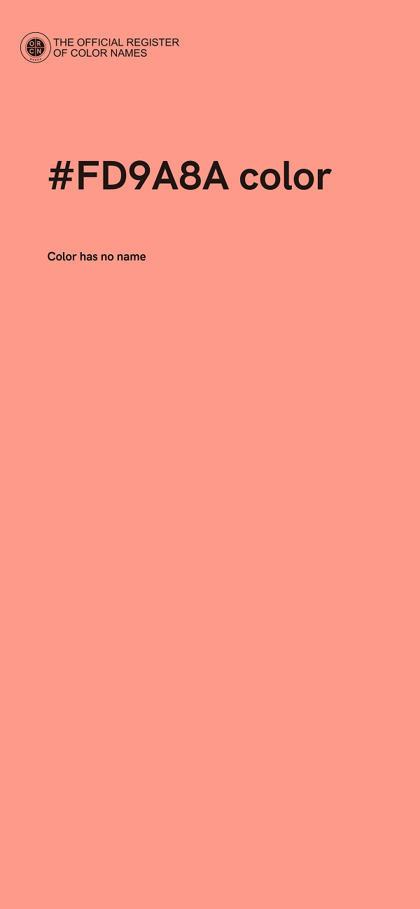 #FD9A8A color image