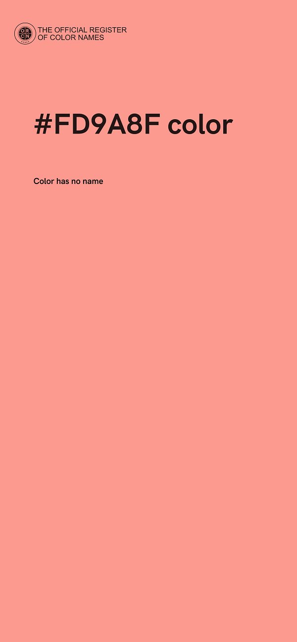 #FD9A8F color image
