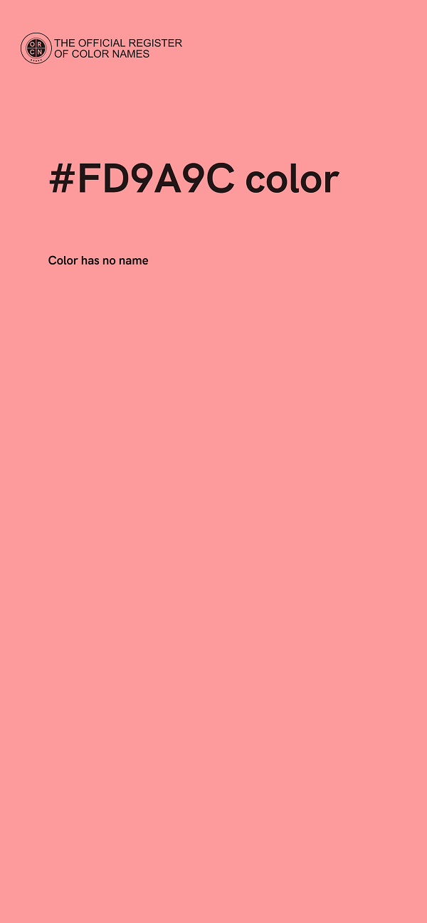 #FD9A9C color image