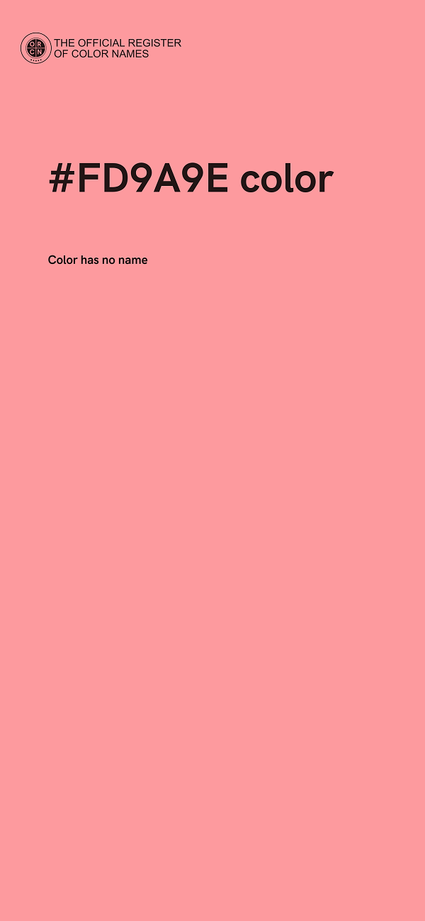 #FD9A9E color image
