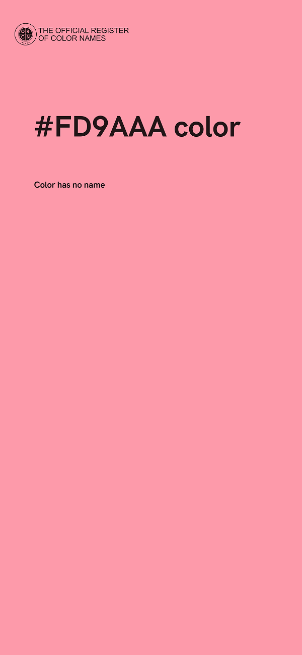 #FD9AAA color image