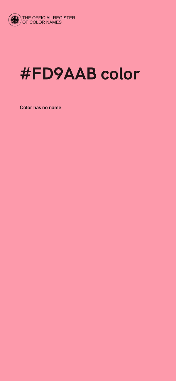 #FD9AAB color image