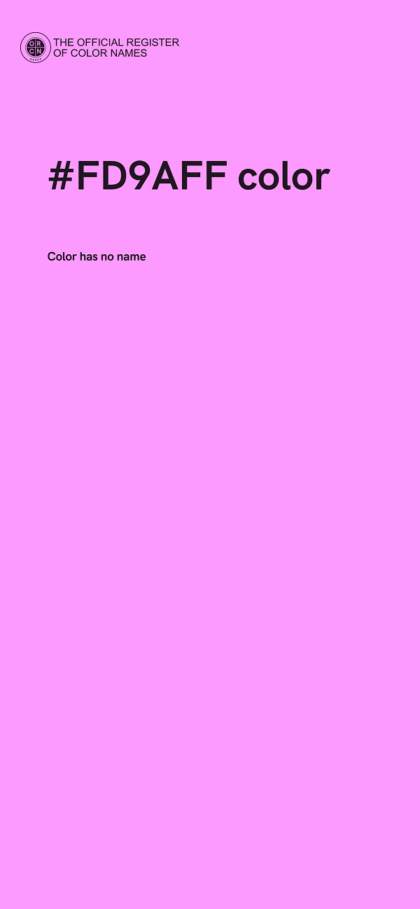 #FD9AFF color image