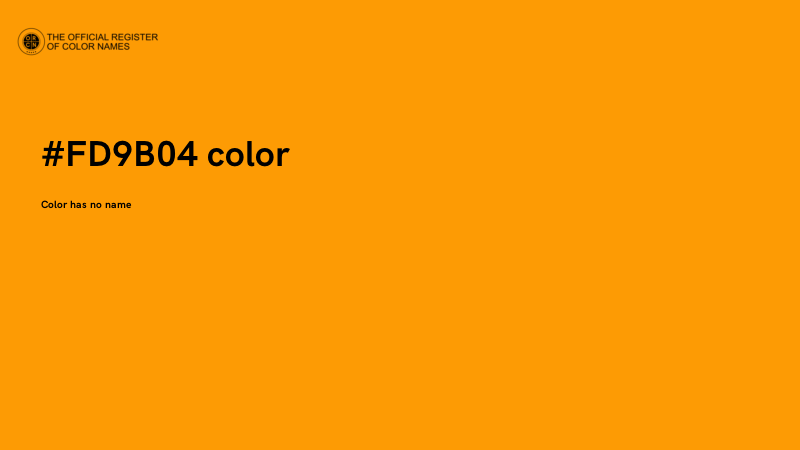 #FD9B04 color image