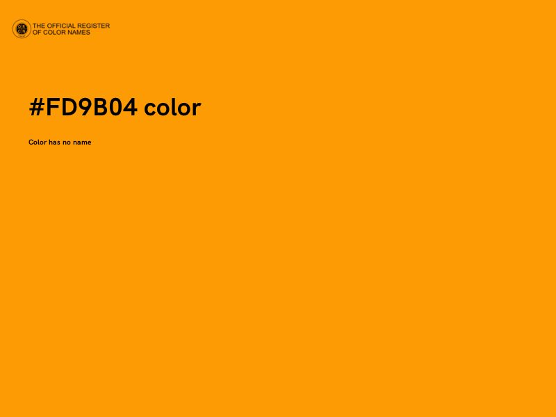#FD9B04 color image