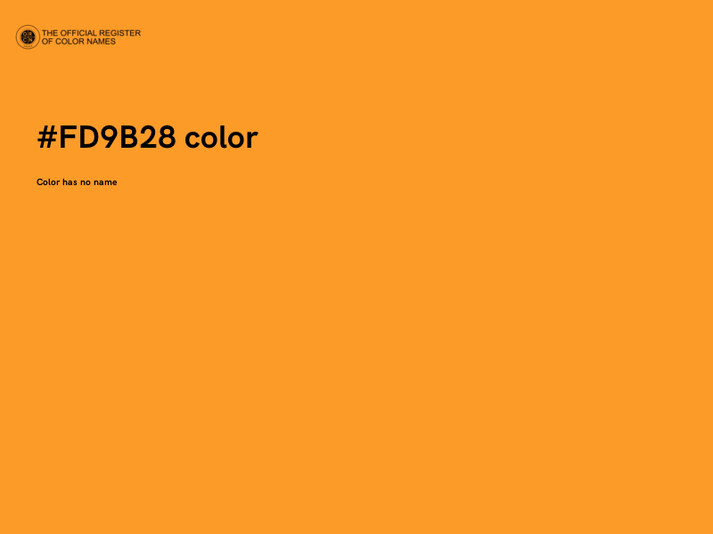 #FD9B28 color image