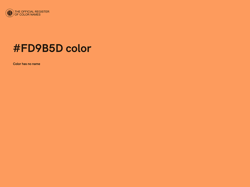 #FD9B5D color image