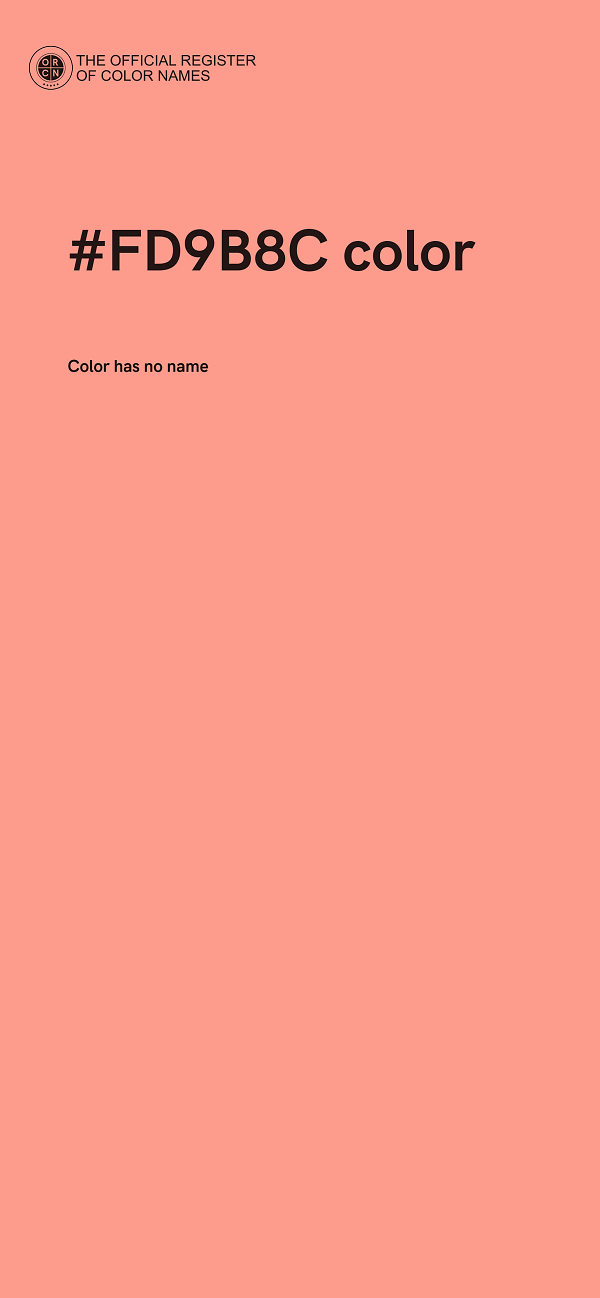 #FD9B8C color image
