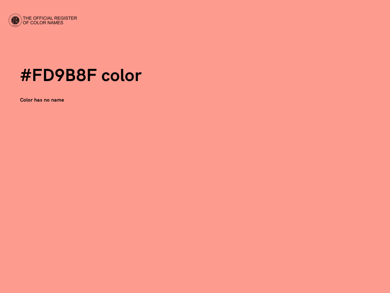 #FD9B8F color image