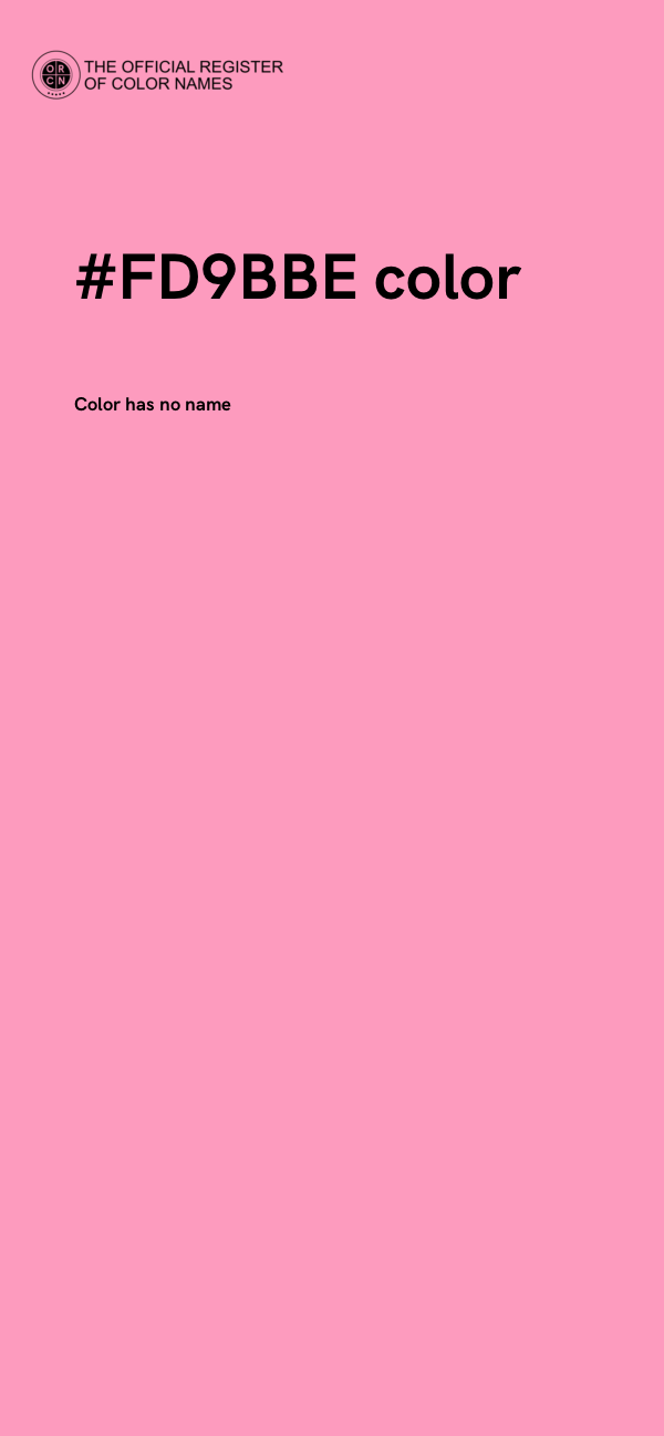 #FD9BBE color image