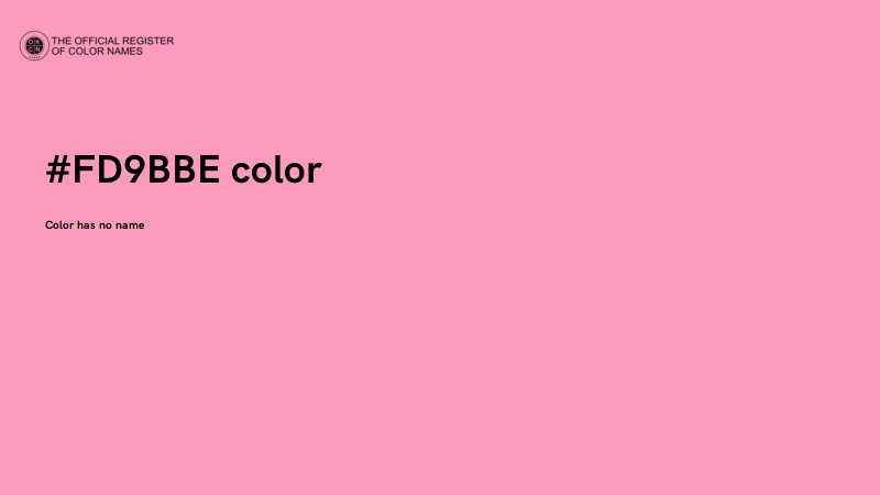 #FD9BBE color image