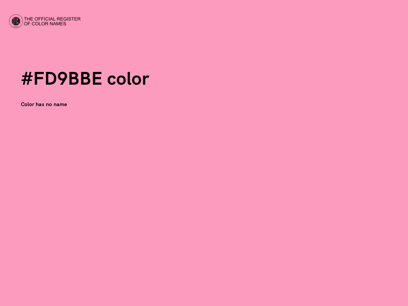 #FD9BBE color image