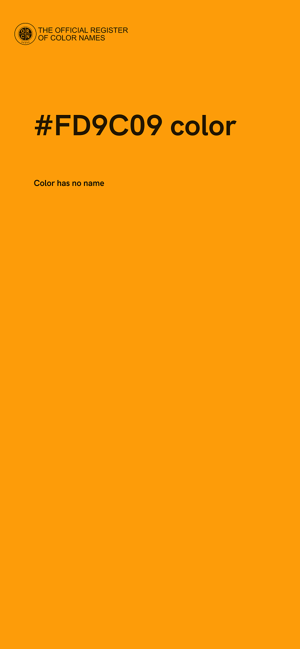 #FD9C09 color image