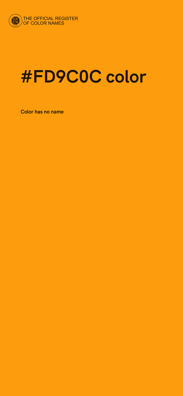 #FD9C0C color image