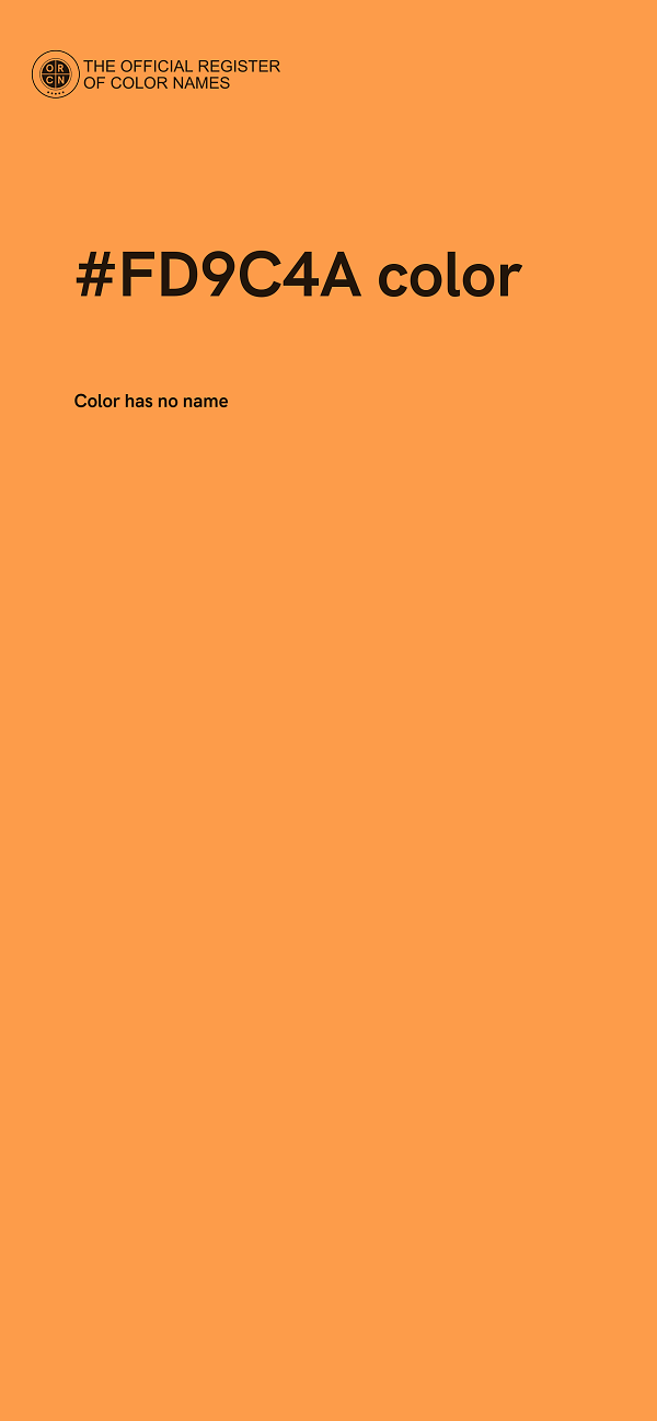 #FD9C4A color image