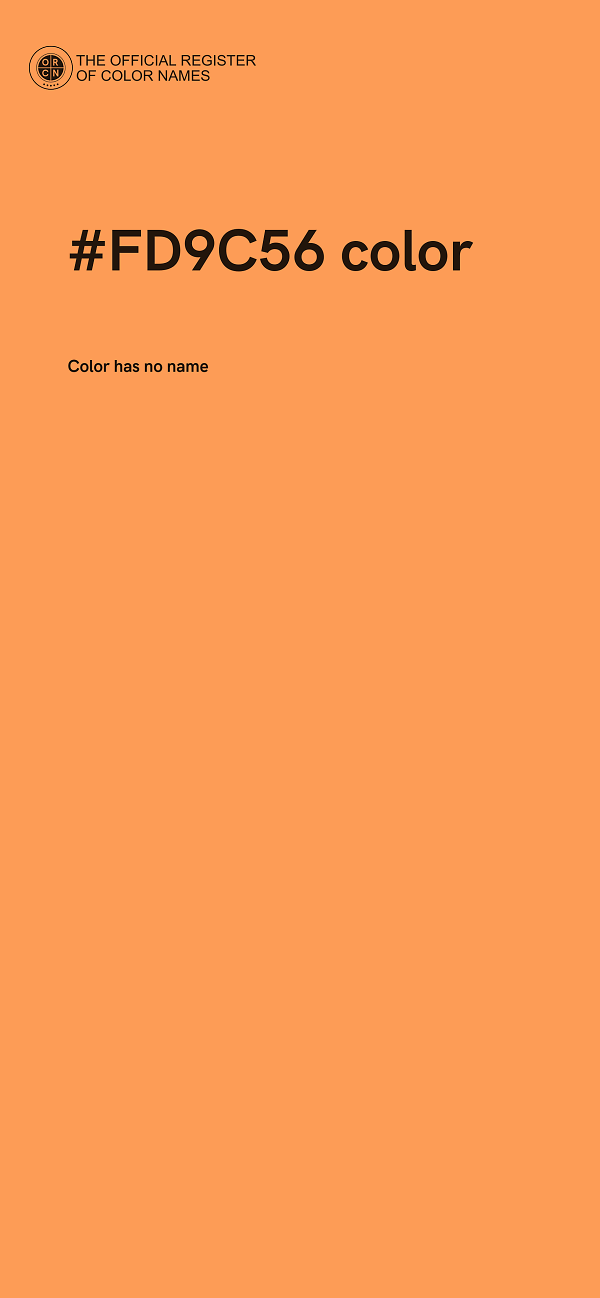 #FD9C56 color image