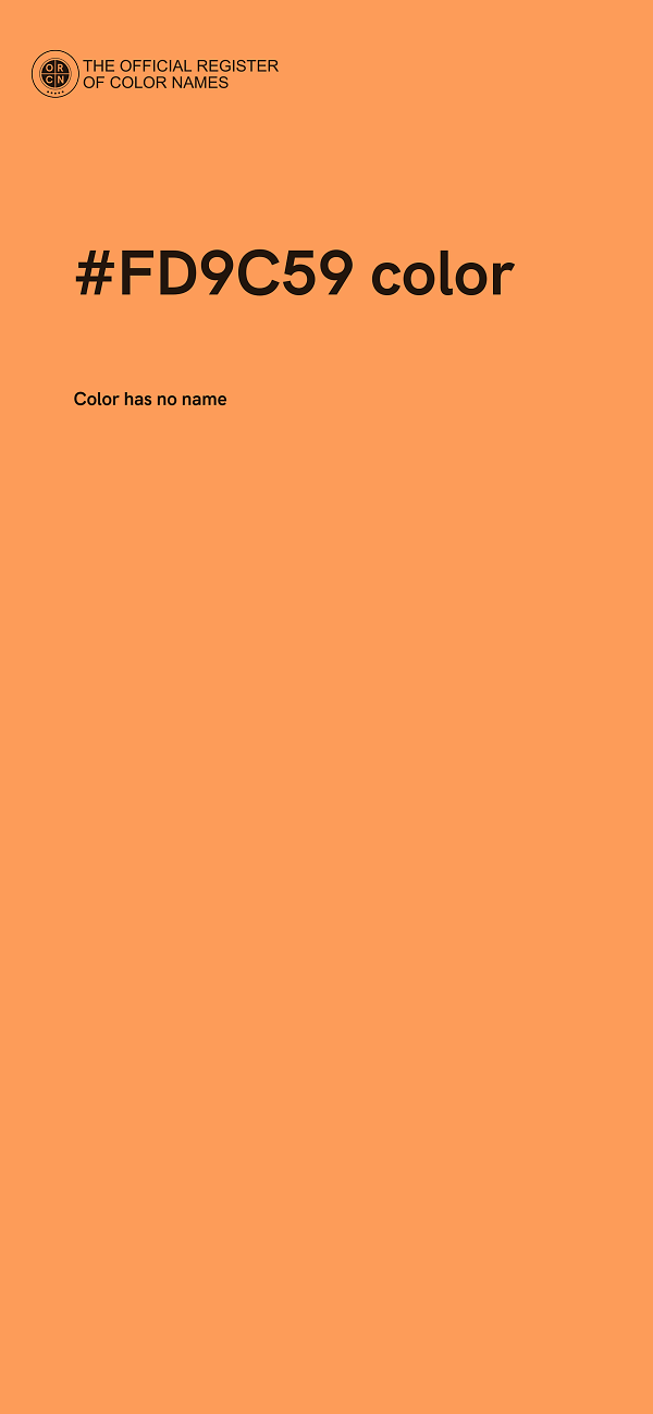 #FD9C59 color image