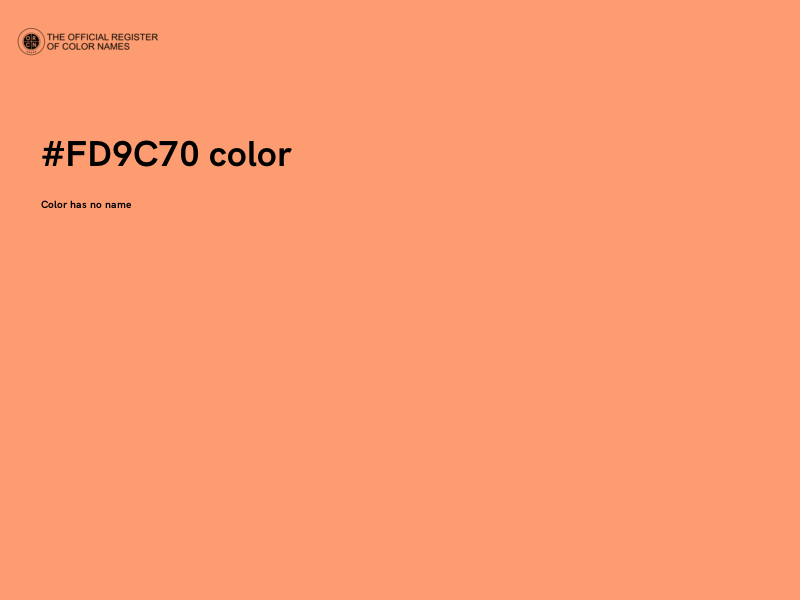 #FD9C70 color image