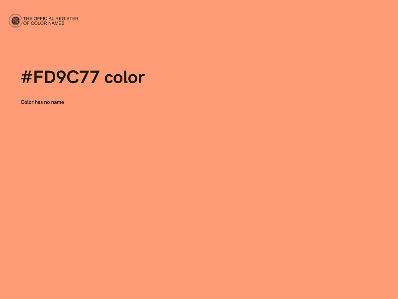 #FD9C77 color image