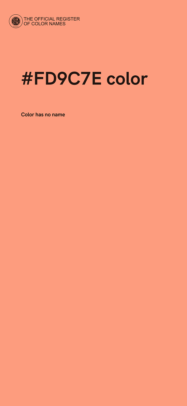 #FD9C7E color image