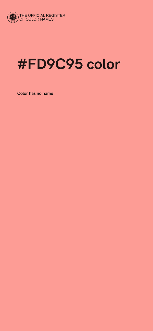 #FD9C95 color image