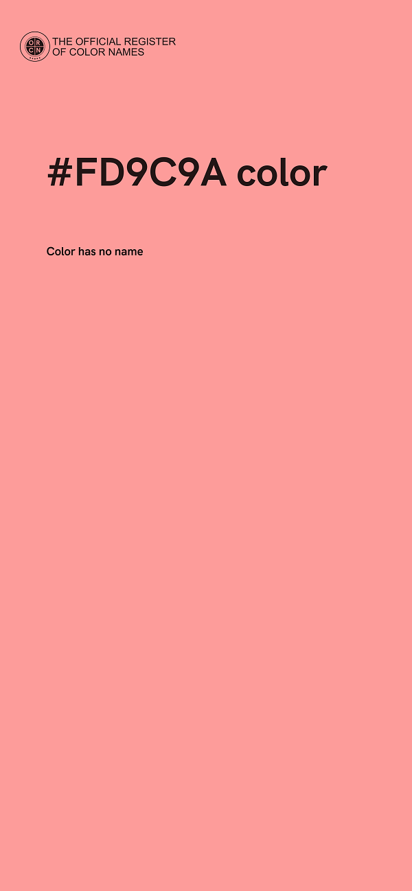 #FD9C9A color image