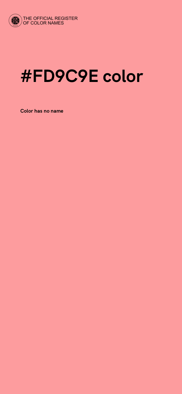 #FD9C9E color image