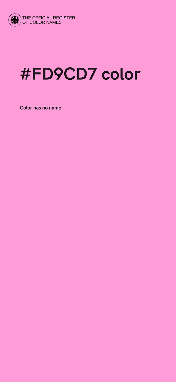 #FD9CD7 color image