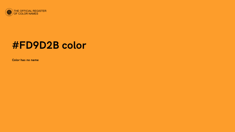 #FD9D2B color image