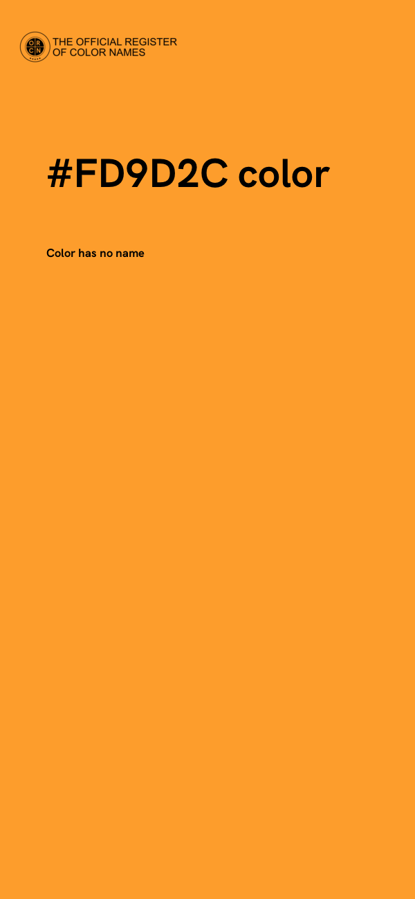 #FD9D2C color image