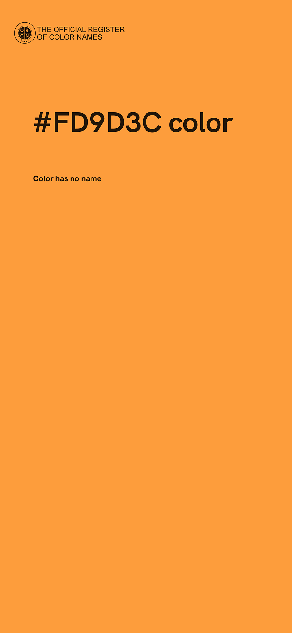 #FD9D3C color image