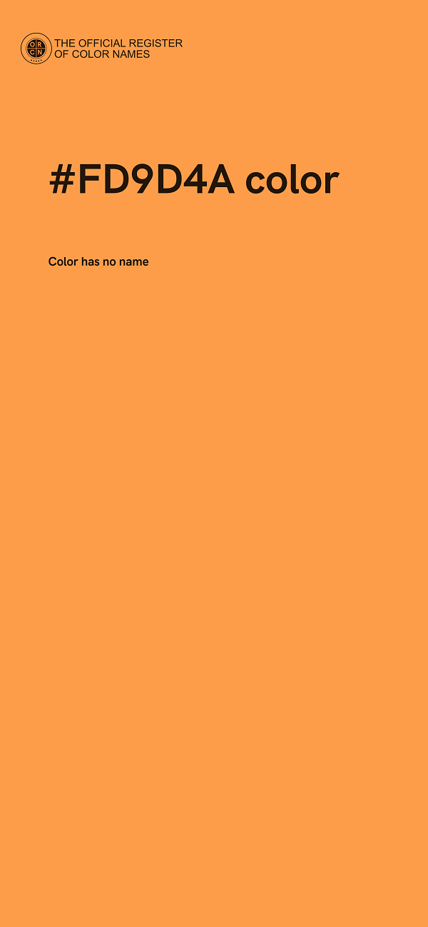 #FD9D4A color image