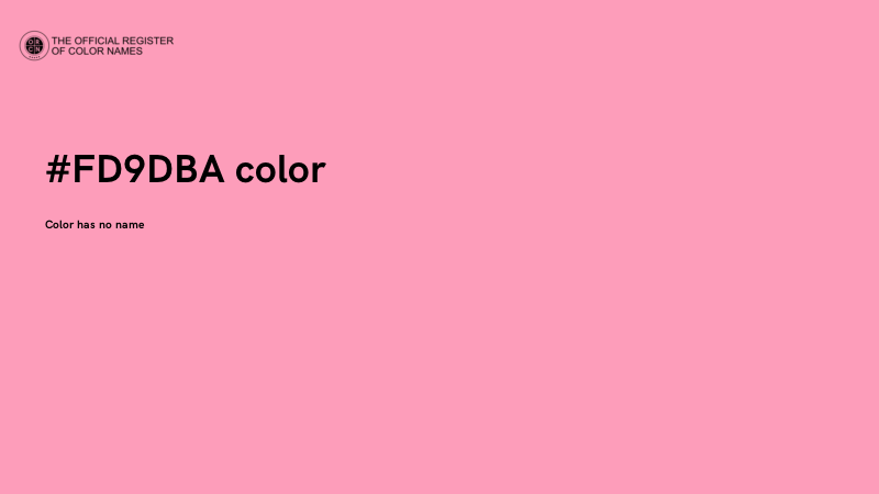 #FD9DBA color image