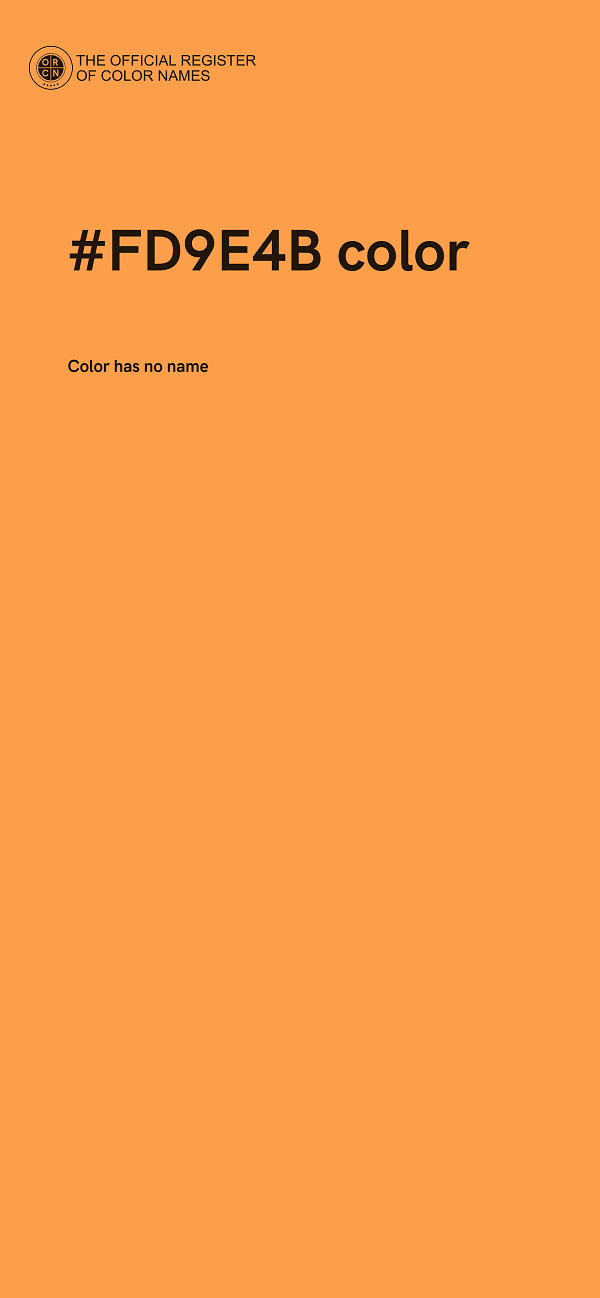 #FD9E4B color image