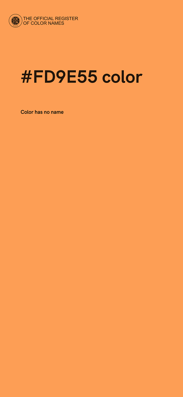 #FD9E55 color image