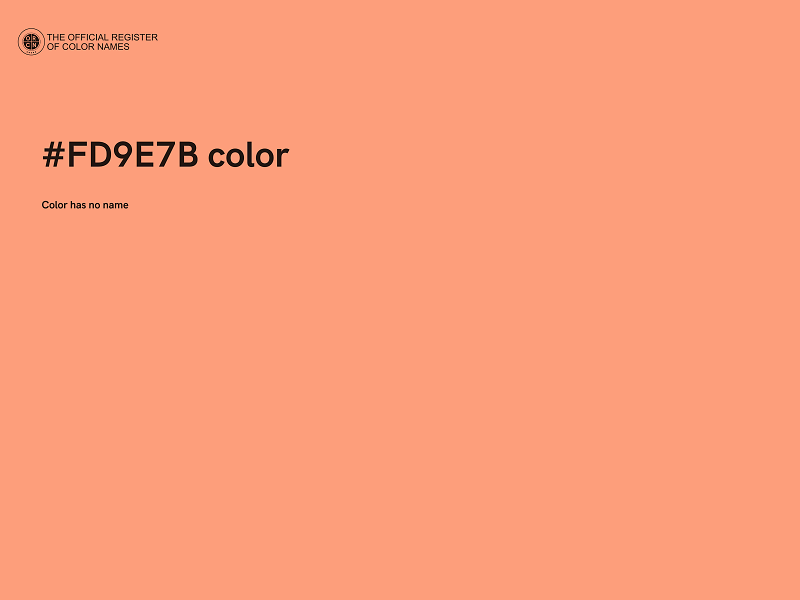 #FD9E7B color image