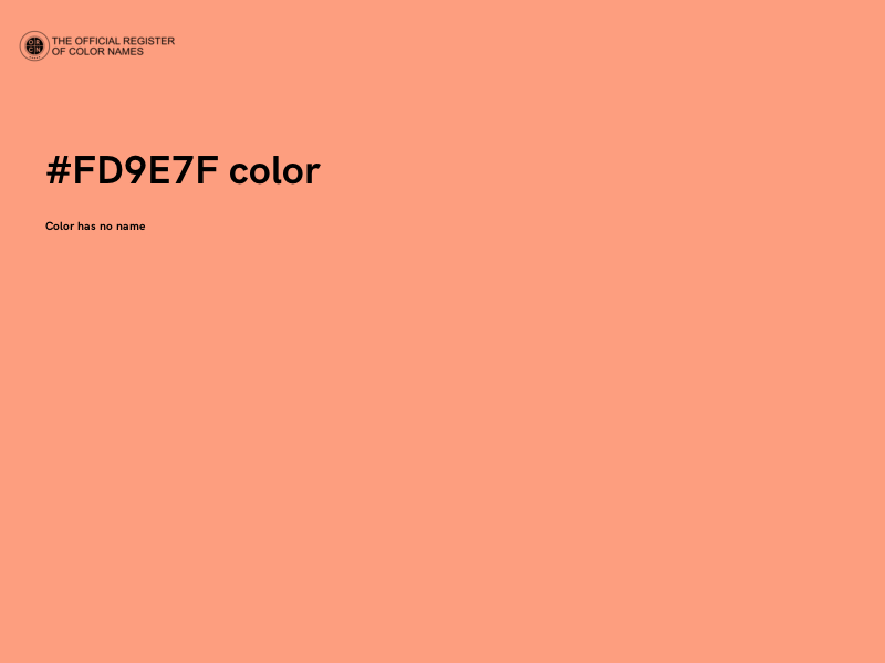 #FD9E7F color image