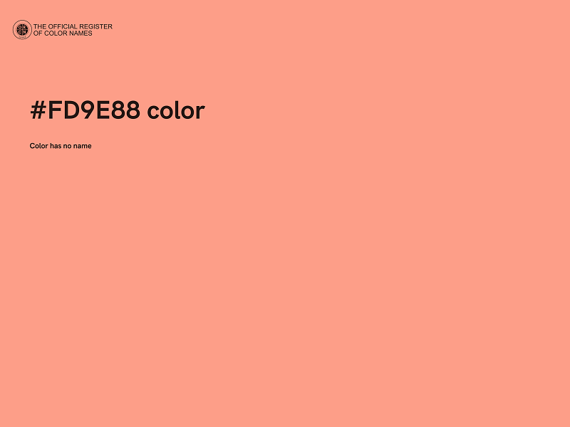 #FD9E88 color image