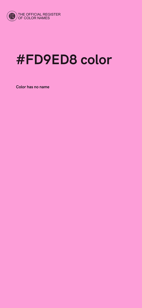 #FD9ED8 color image