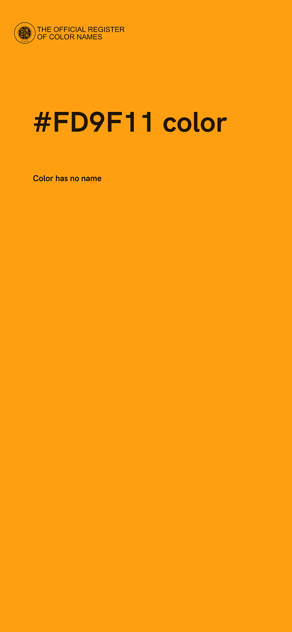 #FD9F11 color image