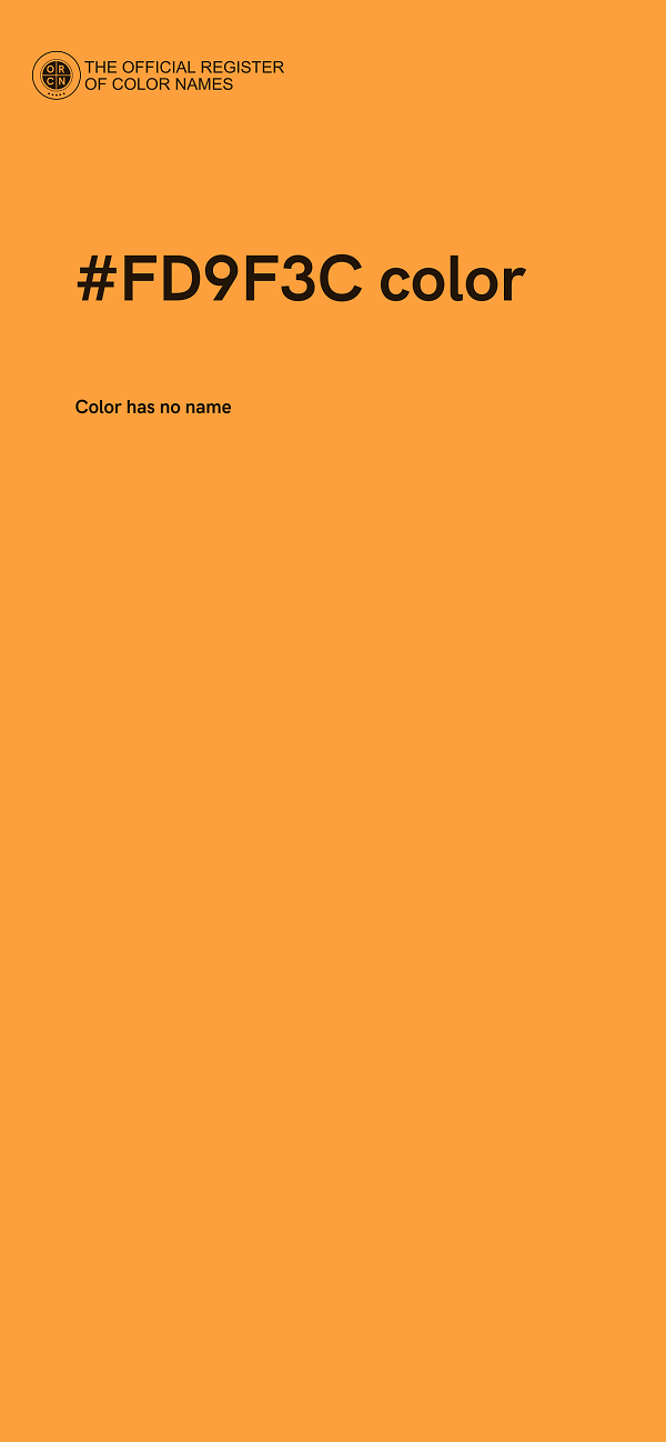 #FD9F3C color image