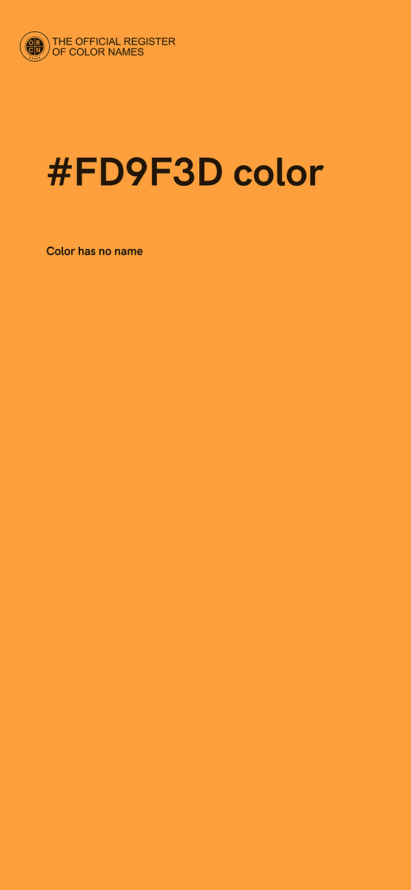 #FD9F3D color image
