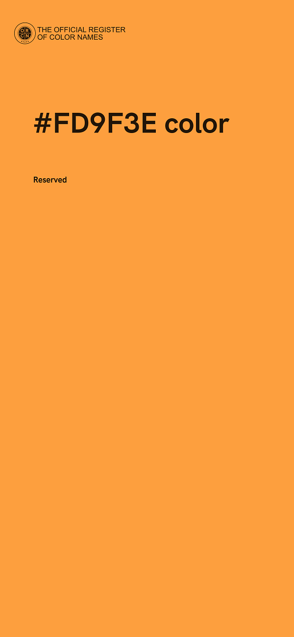 #FD9F3E color image