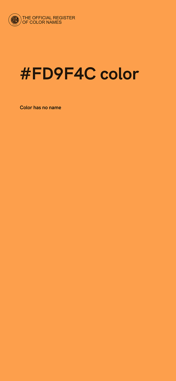 #FD9F4C color image