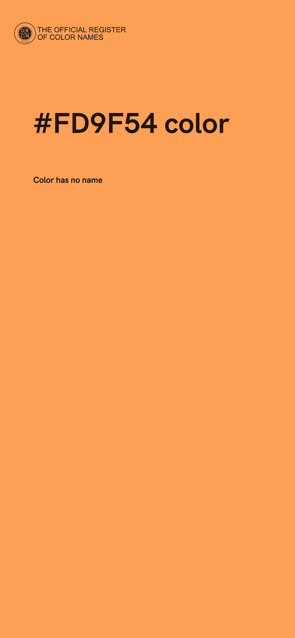 #FD9F54 color image